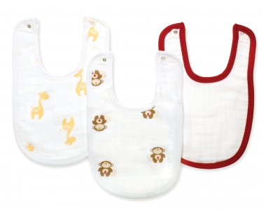 Слюнявчик муслиновый Aden by Aden&Anais, набор из 3 штук, Little Bib Safari Friends