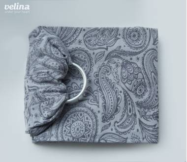 Слинг с кольцами Velina, Grey Paisley