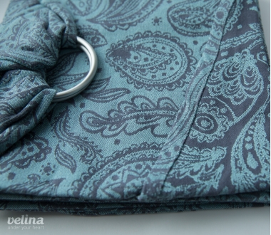 Слинг с кольцами Velina, Mint Paisley