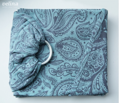 Слинг с кольцами Velina, Mint Paisley