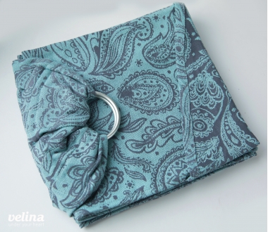 Слинг с кольцами Velina, Mint Paisley