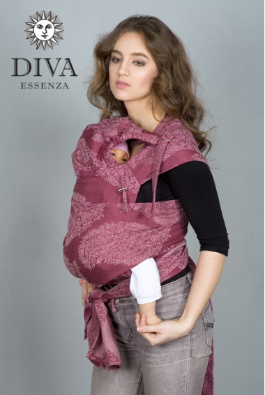 Май-слинг Diva Essenza, Berry Linen со льном