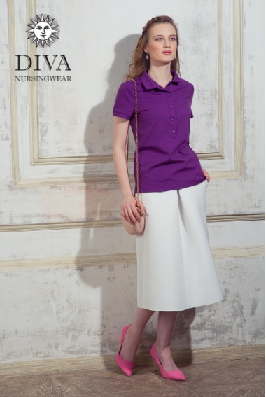 Топ для кормления Diva Nursingwear Polo, цвет Viola