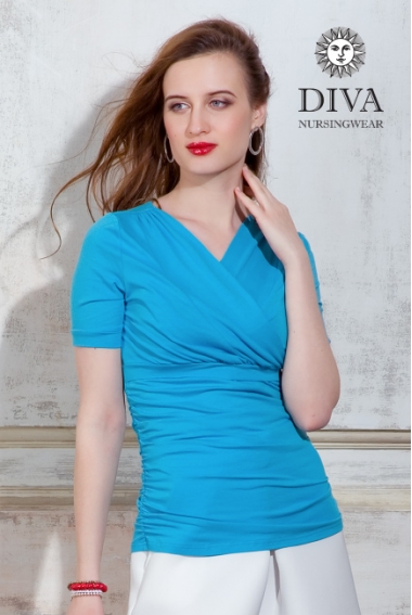 Топ для кормящих и беременных Diva Nursingwear Lucia, цвет Celeste