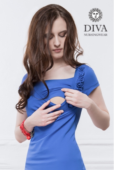 Топ для кормления Diva Nursingwear Dalia, цвет Azzurro