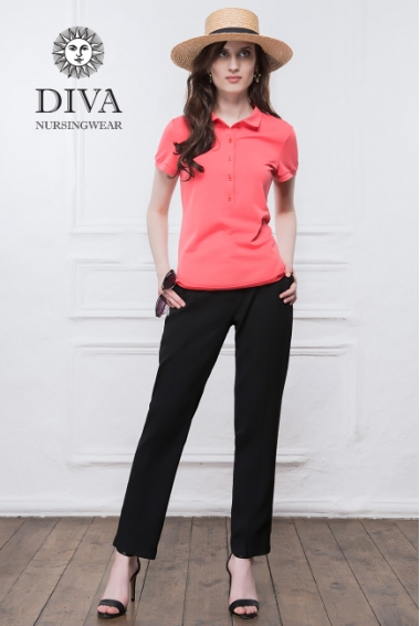 Топ для кормления Diva Nursingwear Polo, цвет Corallo