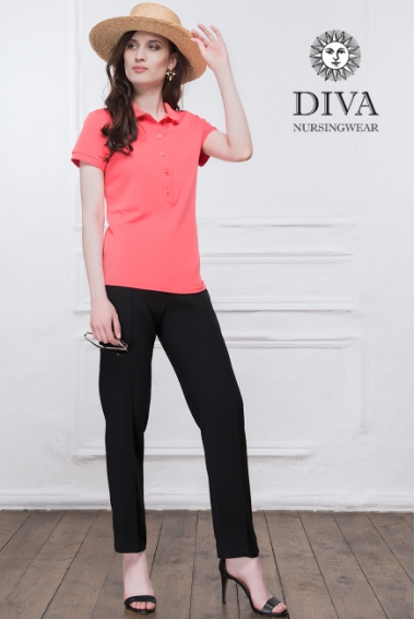 Топ для кормления Diva Nursingwear Polo, цвет Corallo