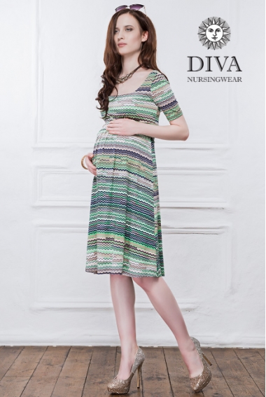 Платье для кормящих и беременных Diva Nursingwear Stella, Kiwi