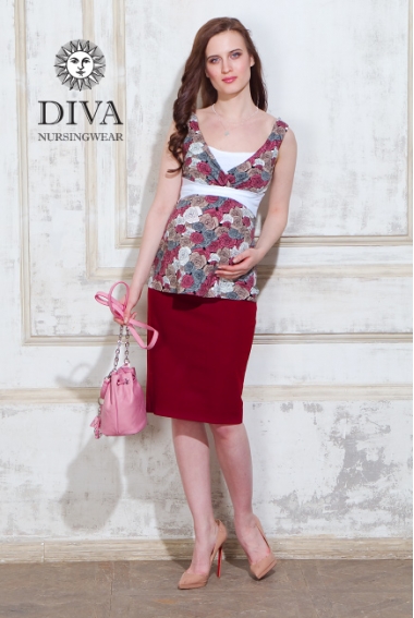 Топ для кормящих и беременных Diva Nursingwear Alba, Rose