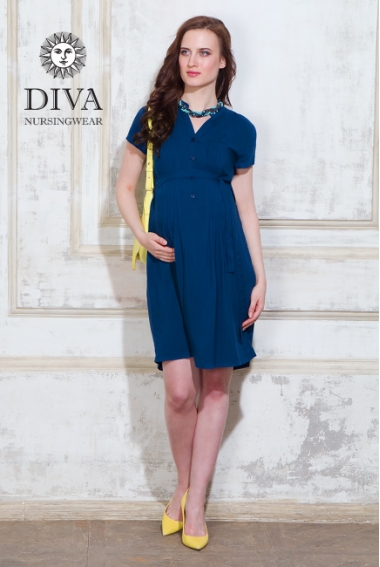 Платье для кормящих и беременных Diva Nursingwear Gemma, цвет Notte