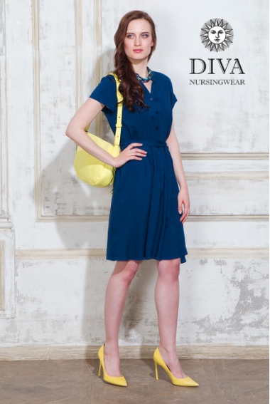 Платье для кормящих и беременных Diva Nursingwear Gemma, цвет Notte