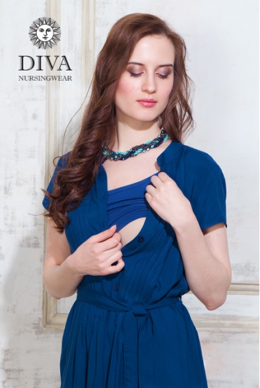 Платье для кормящих и беременных Diva Nursingwear Gemma, цвет Notte