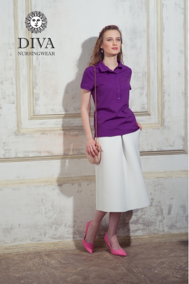 Топ для кормления Diva Nursingwear Polo, цвет Viola